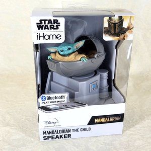 iHome Baby Yoda Star Wars The Child Mandalorian Disney Bluetooth Speaker New